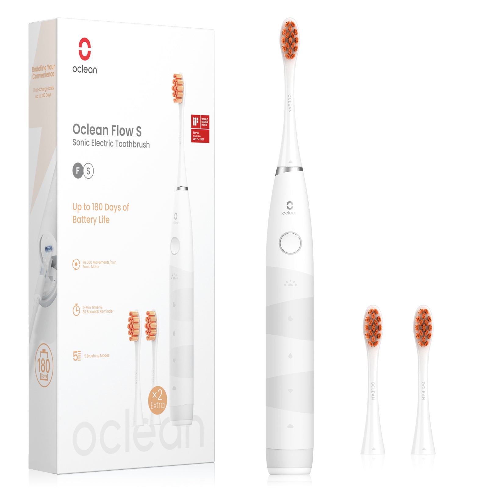 Oclean Flow Sonic elektrisk tannbørste-Tannbørster-Oclean Global Store